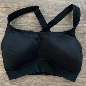 All in Motion Black Wireless Adjustable Wide Strap Sports Bra Size 36DD